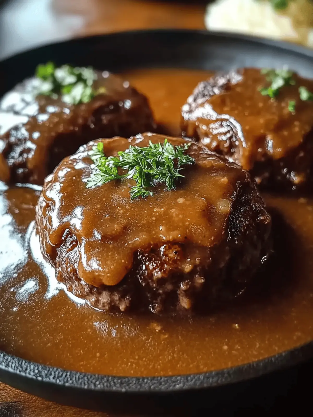 Hamburger Steak With Gravy