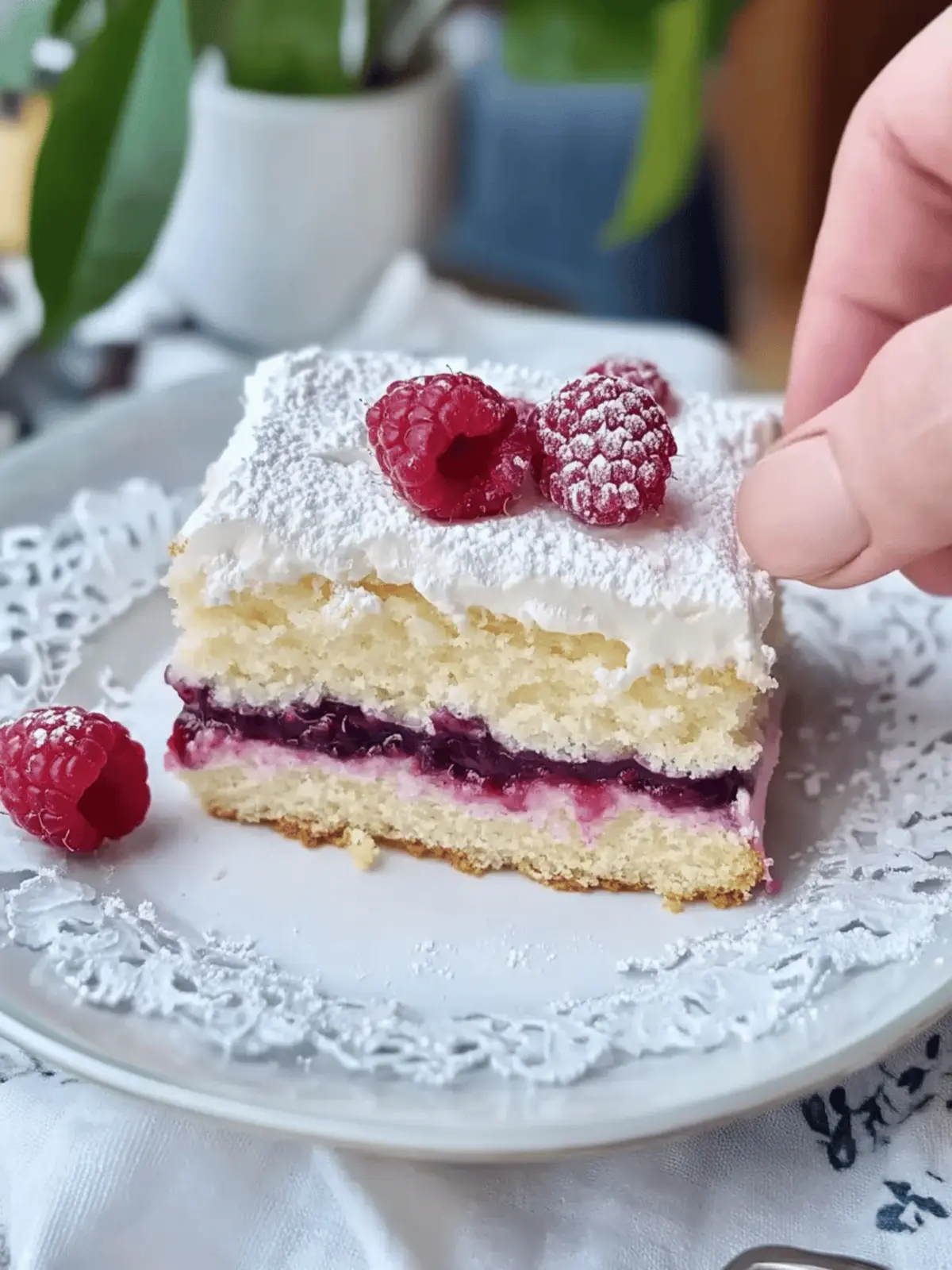 Vanilla Custard Cake with Berry Filling
