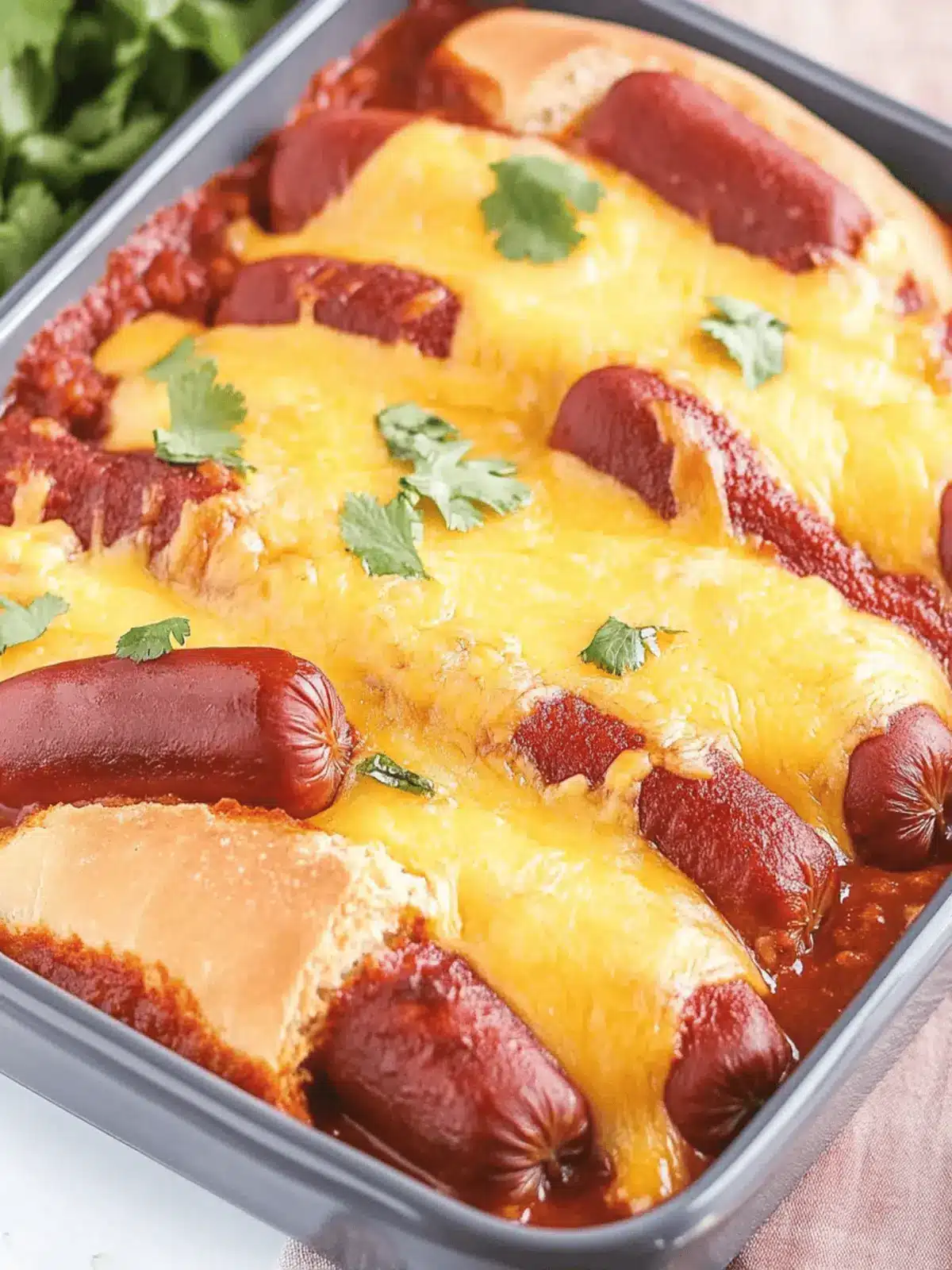 Chili Cheese Dog Casserole
