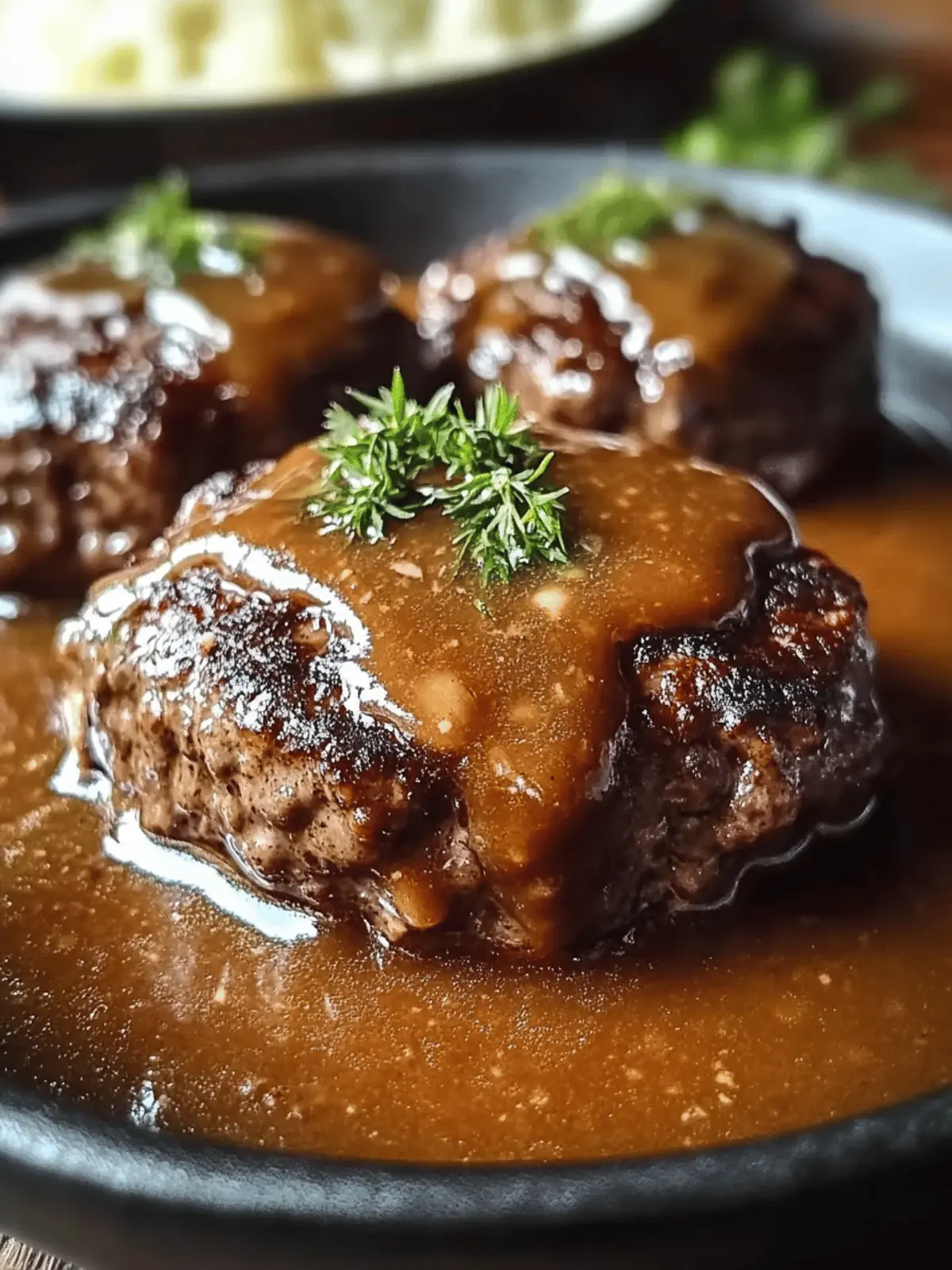 Hamburger Steak With Gravy