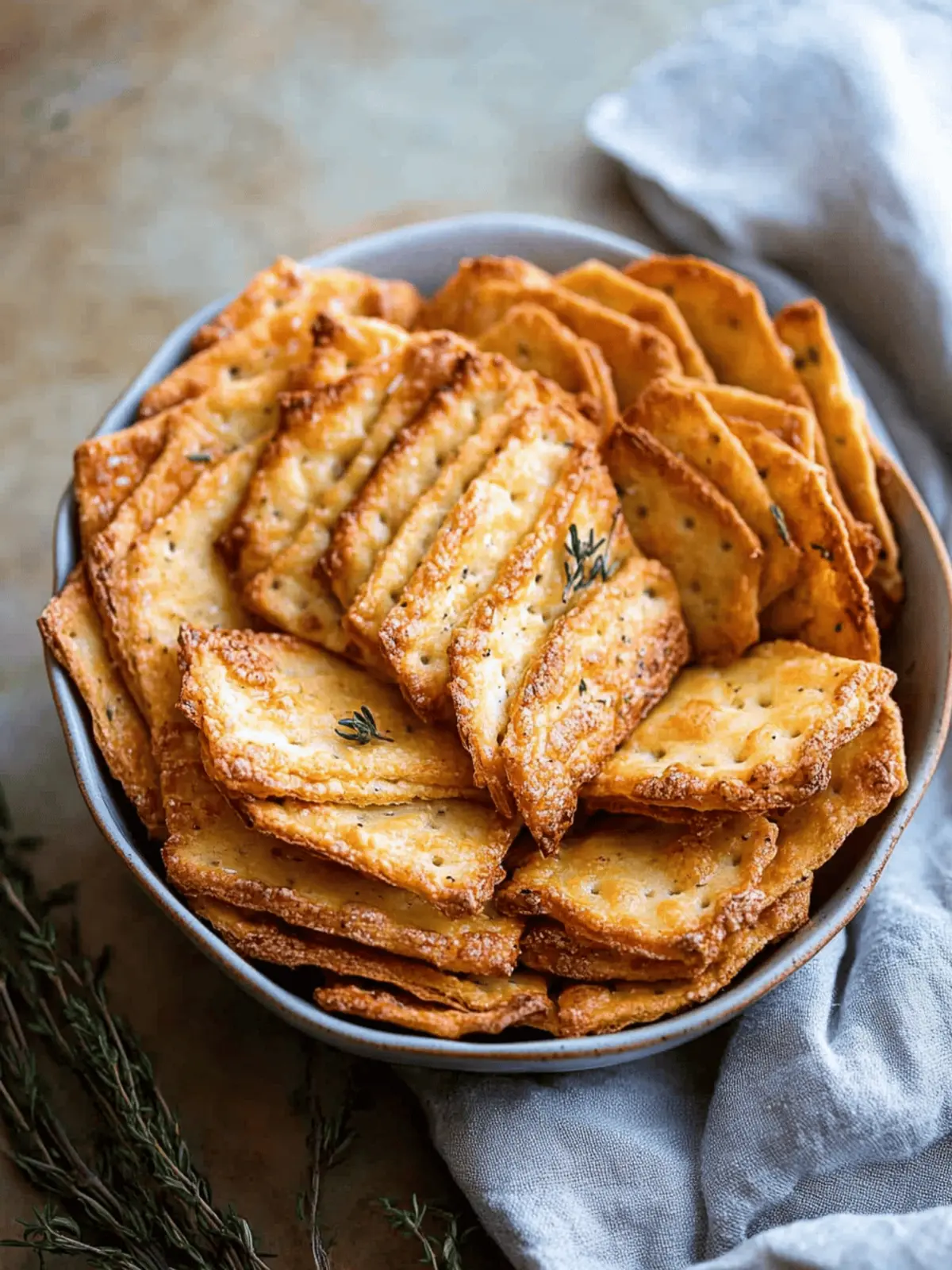 Homemade Cheese Crackers