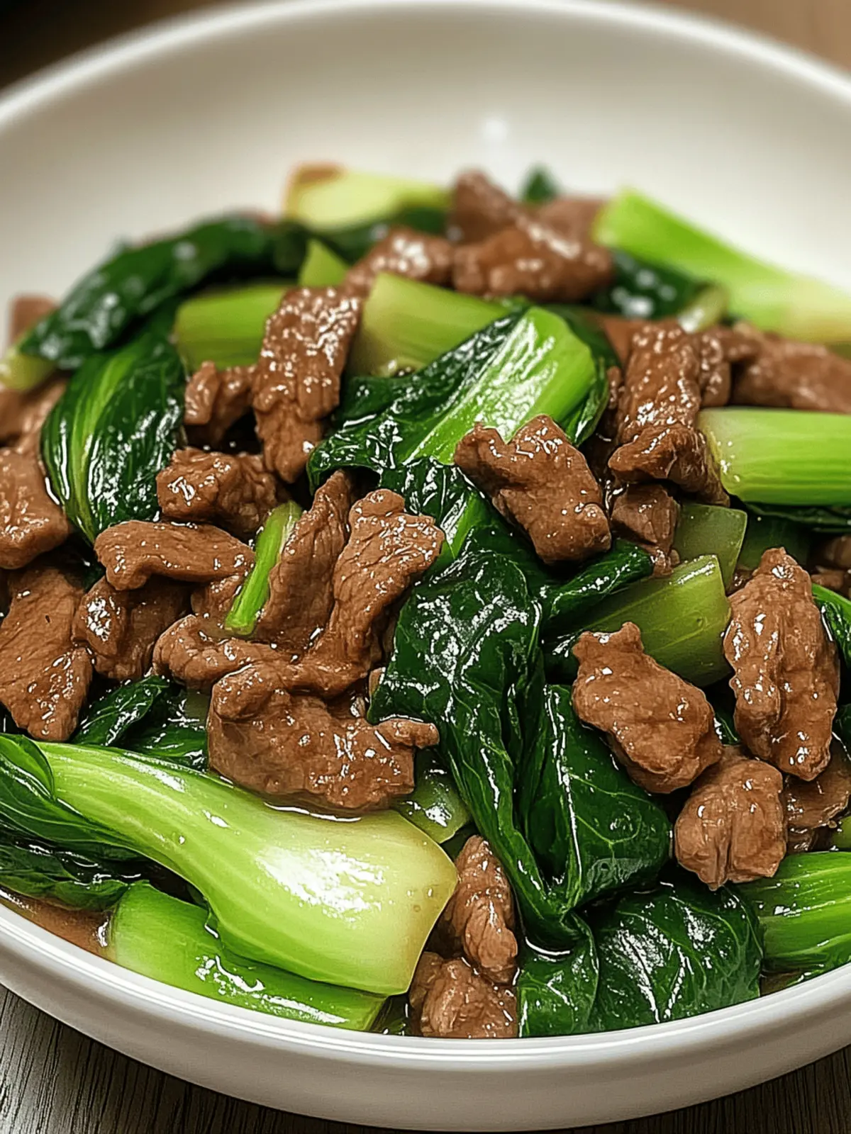 Bok Choy Stir-Fried Beef