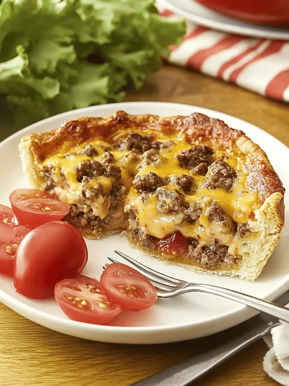 Impossibly Easy Cheeseburger Pie
