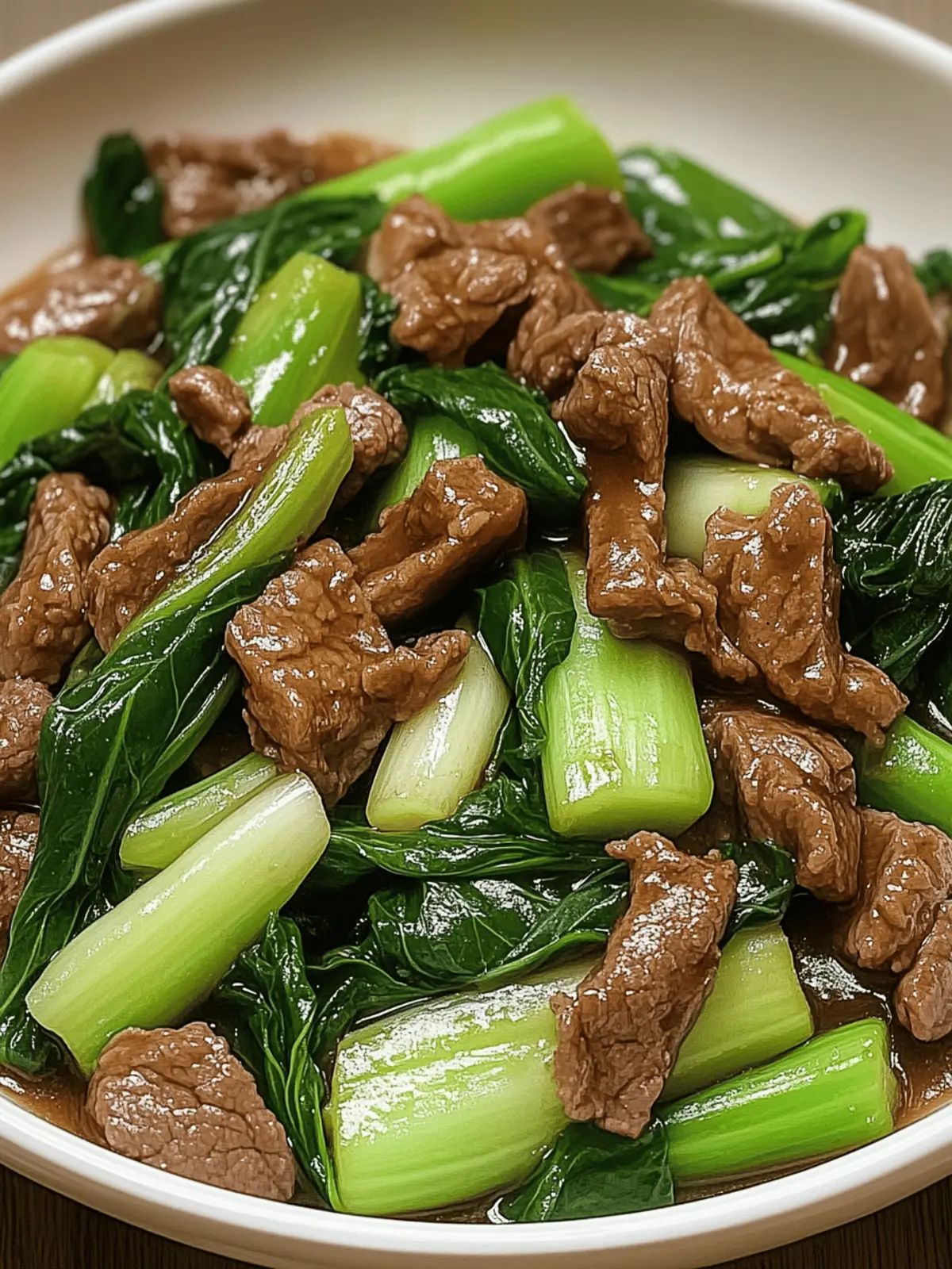 Bok Choy Stir-Fried Beef