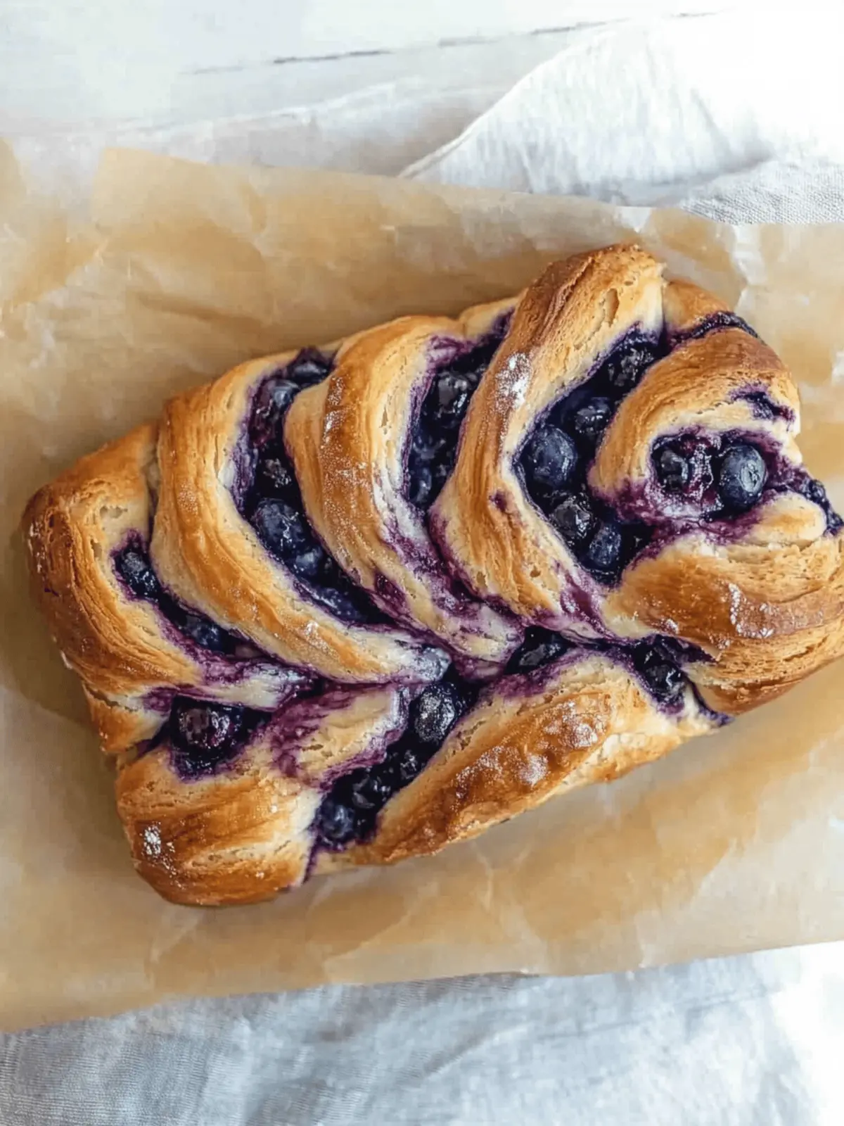 Blueberry Cream Cheese Babka