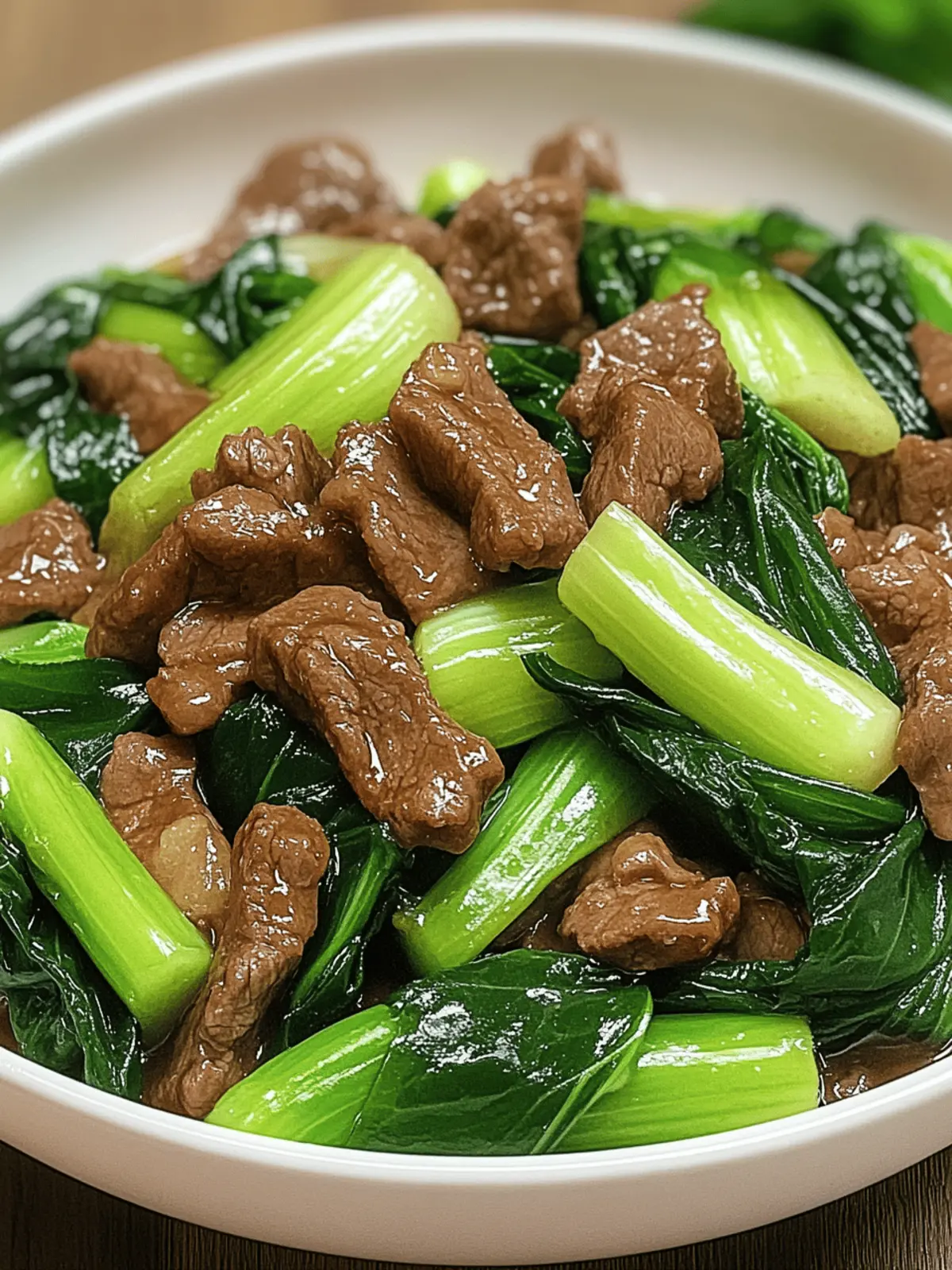 Bok Choy Stir-Fried Beef