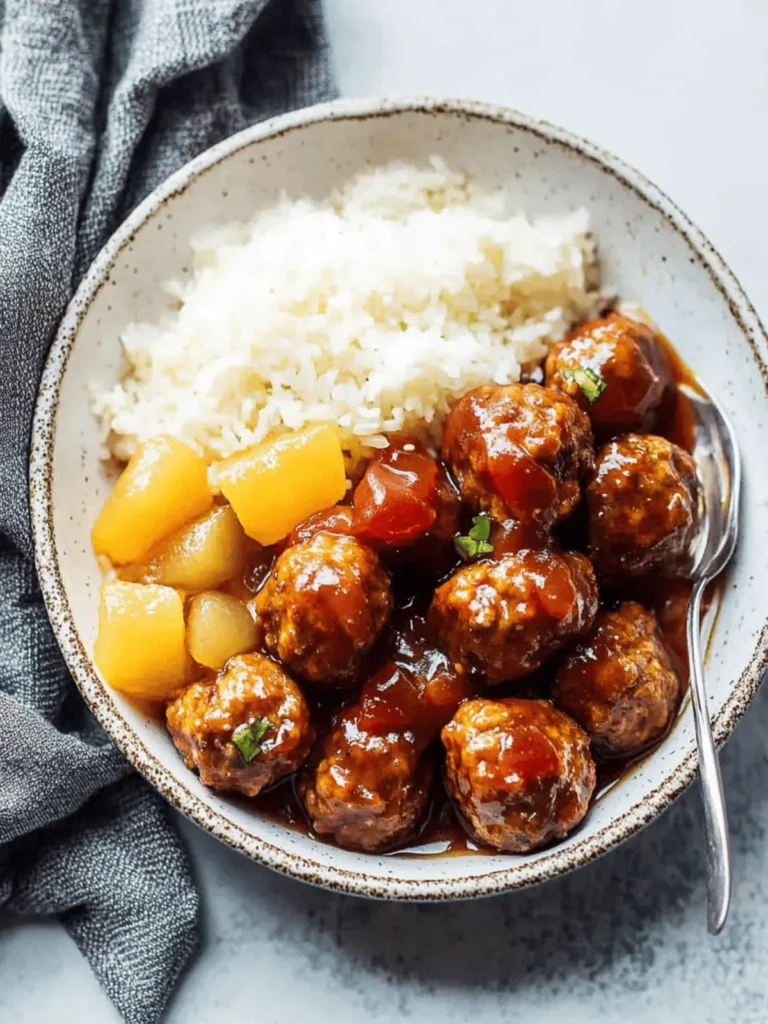 Slow Cooker Sweet and Sour Meatballs