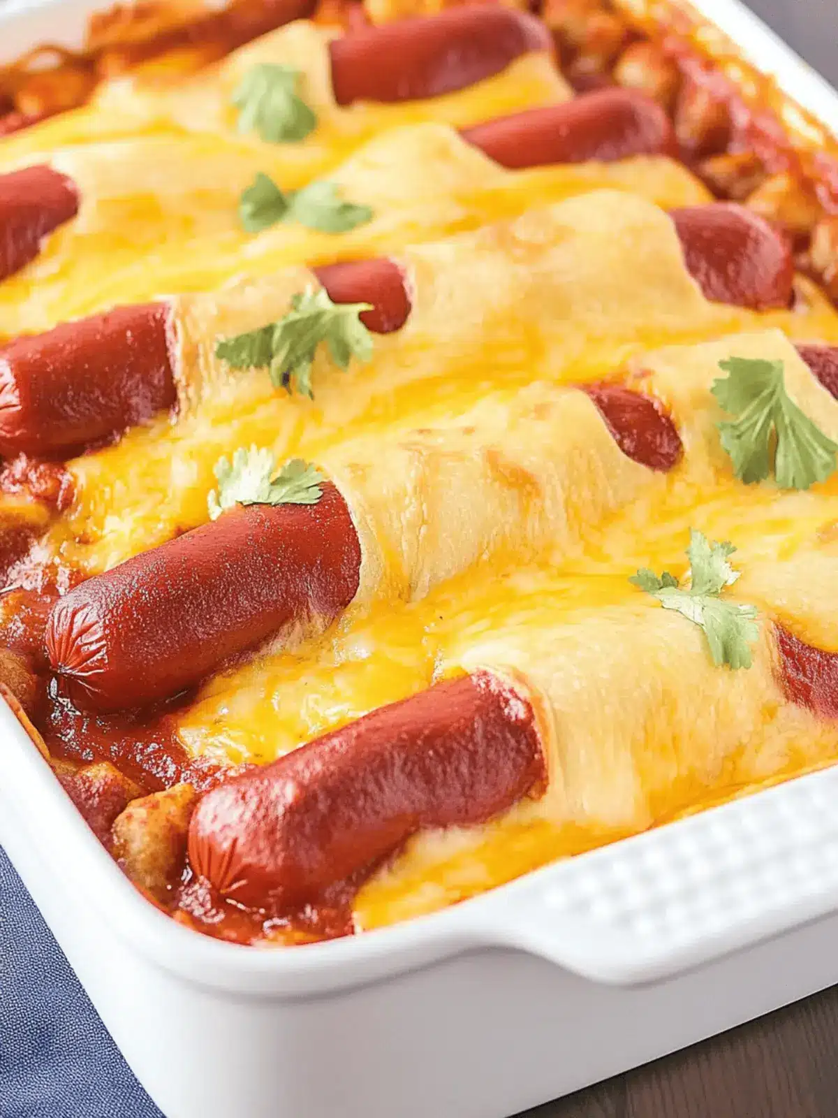 Chili Cheese Dog Casserole