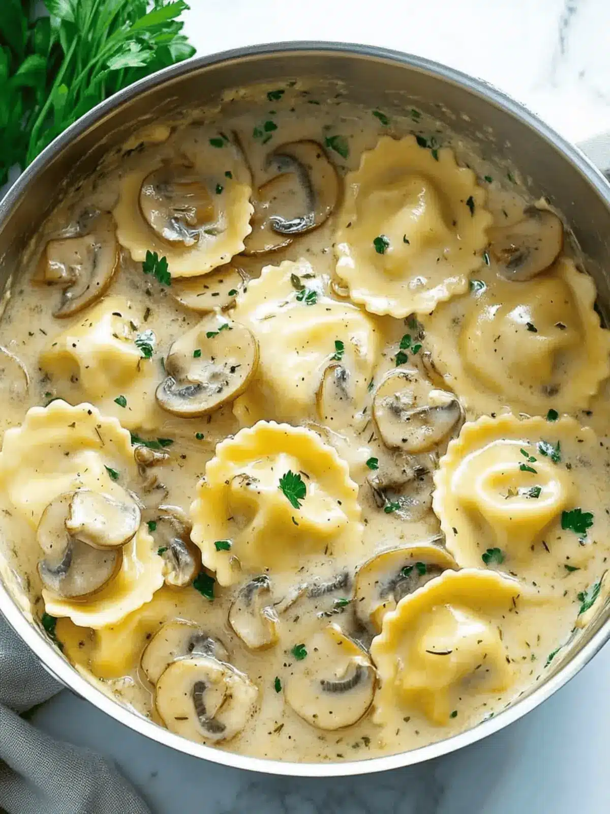 Mushroom Ravioli Sauce
