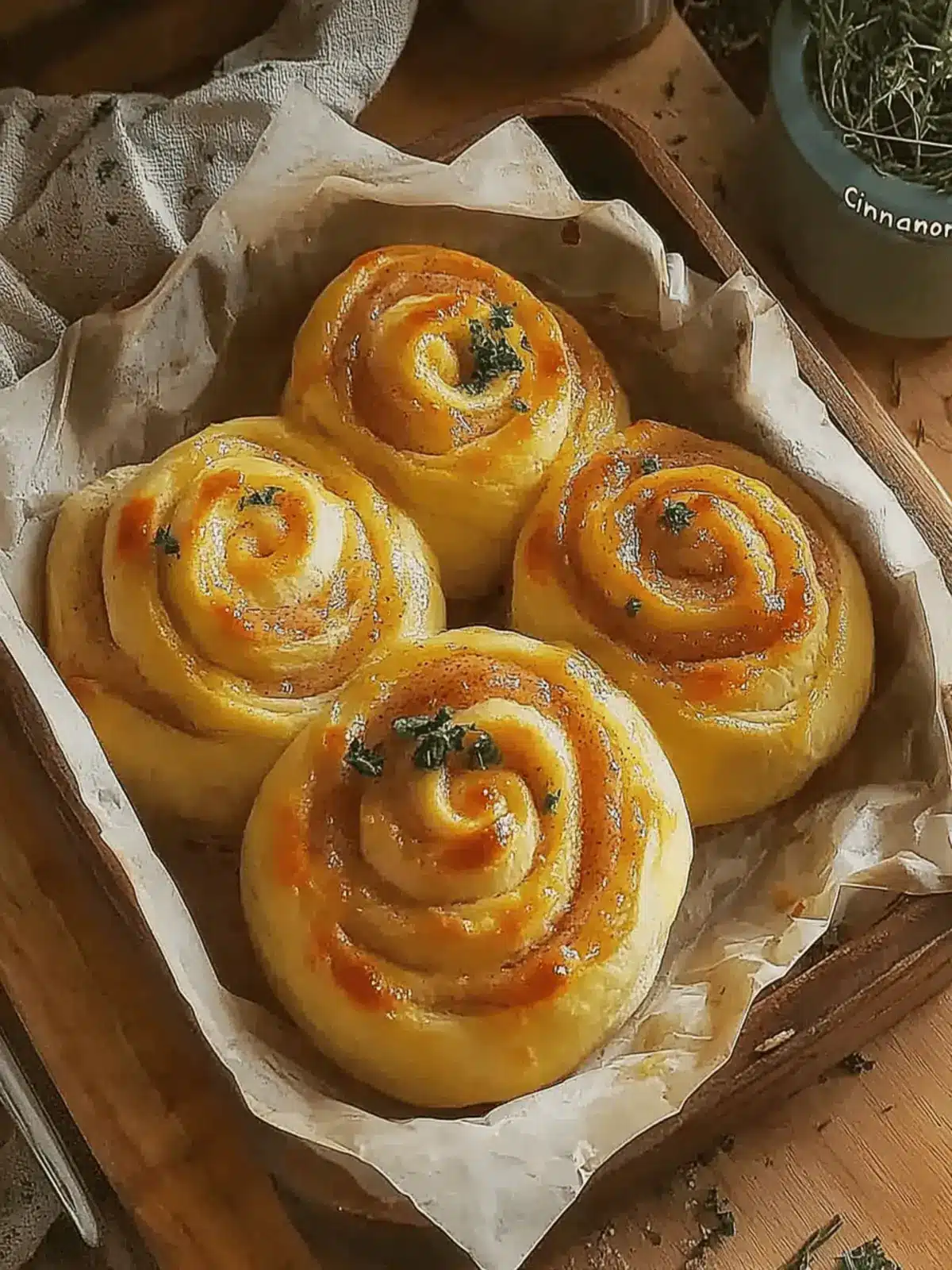 Cheesy Garlic Bread “Cinnamon” Rolls
