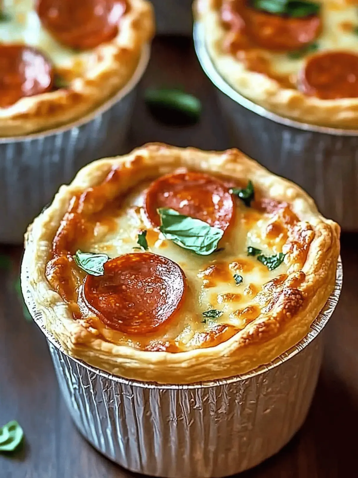 Mini Pizza Pot Pies