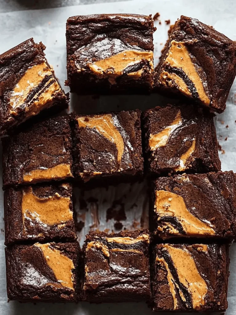 Peanut Butter Stuffed Brownies