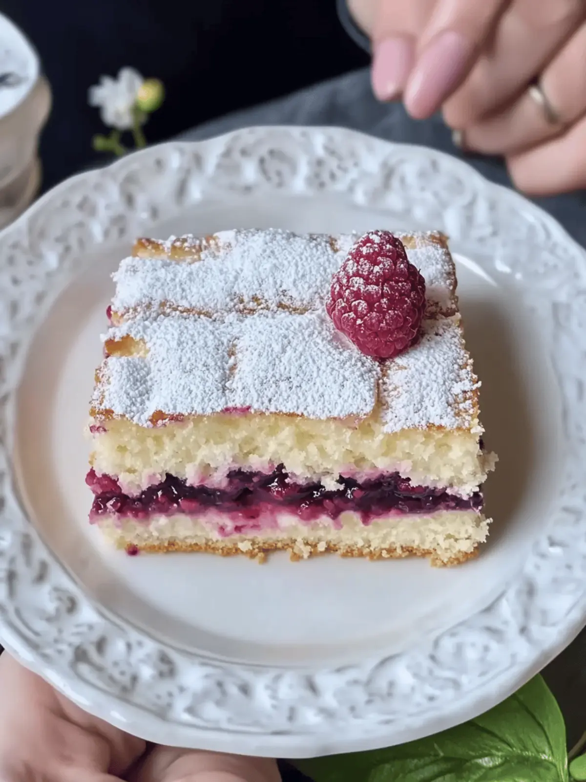 Vanilla Custard Cake with Berry Filling