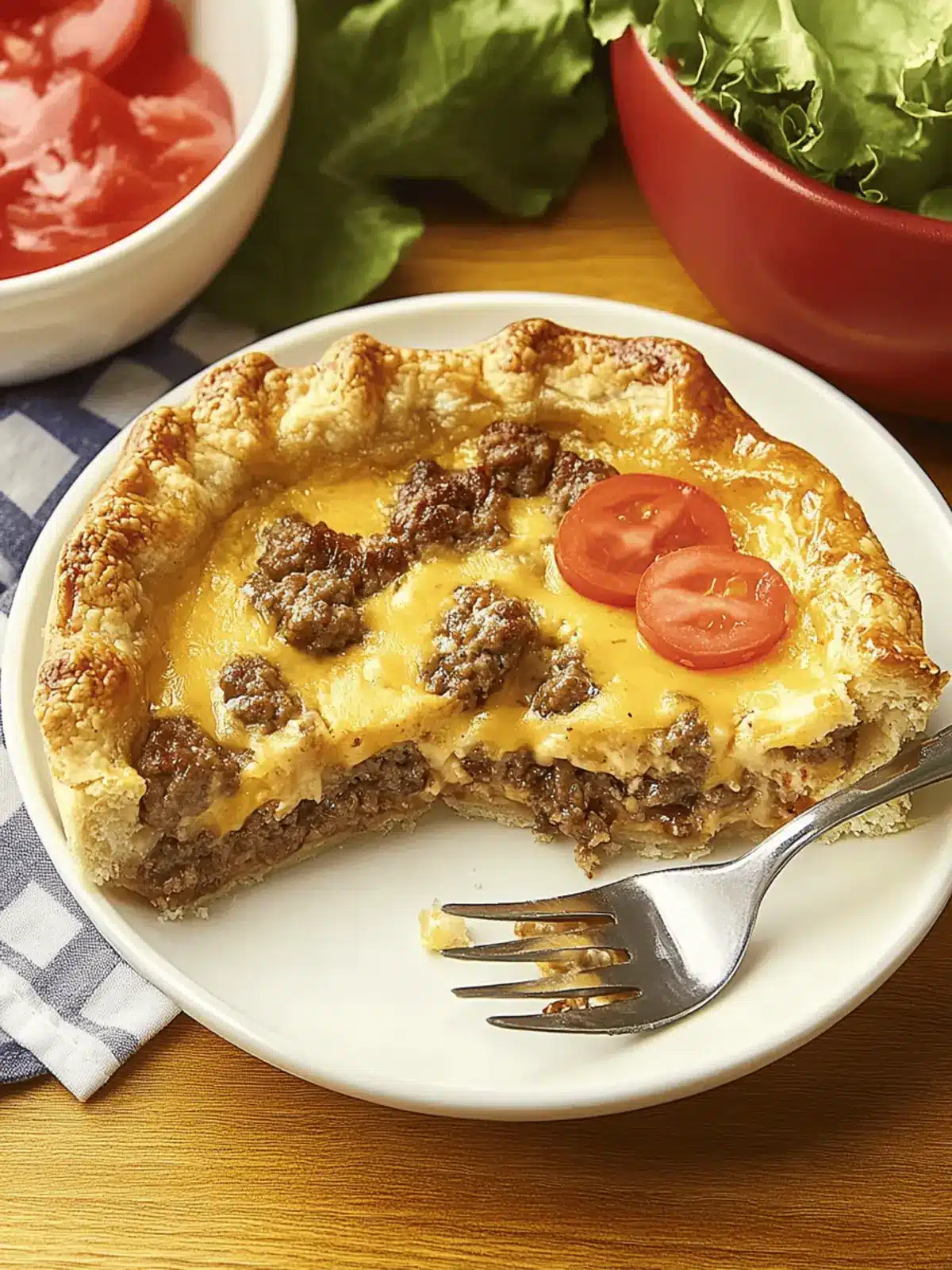 Impossibly Easy Cheeseburger Pie