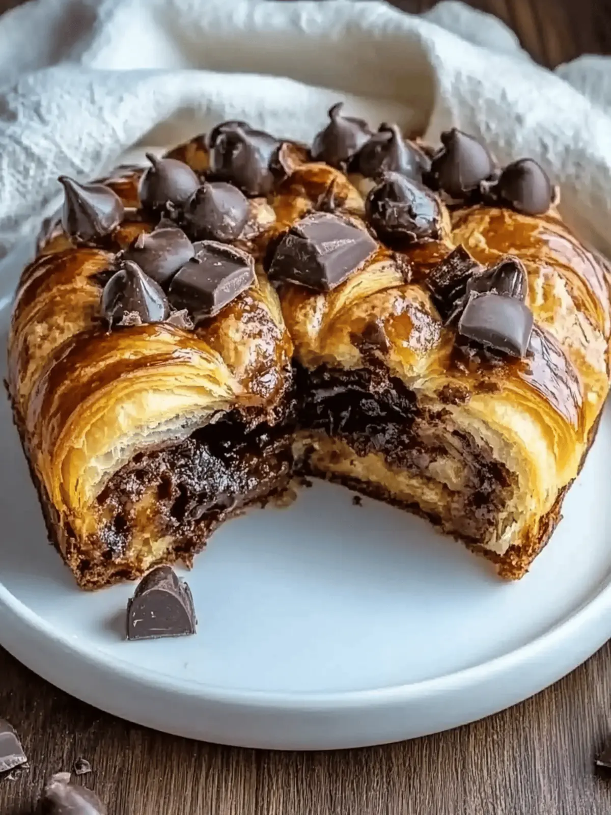 Decadent Chocolate Croissant Breakfast Bake