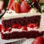 Red Velvet Strawberry Cheesecake