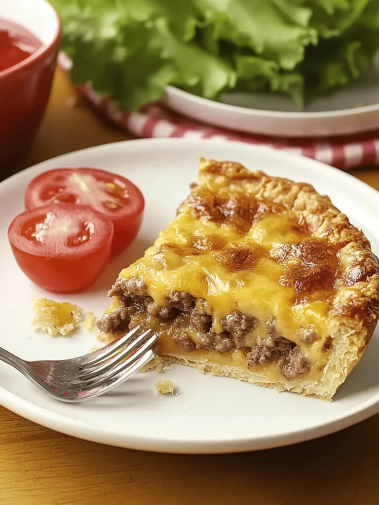 Impossibly Easy Cheeseburger Pie