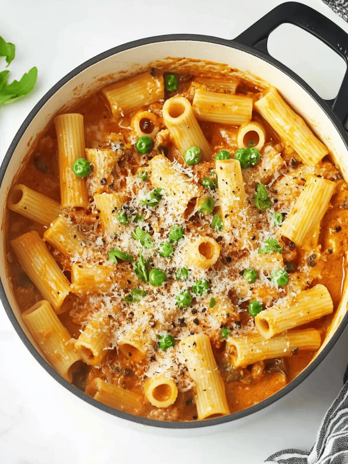 One Pot Spicy Rigatoni