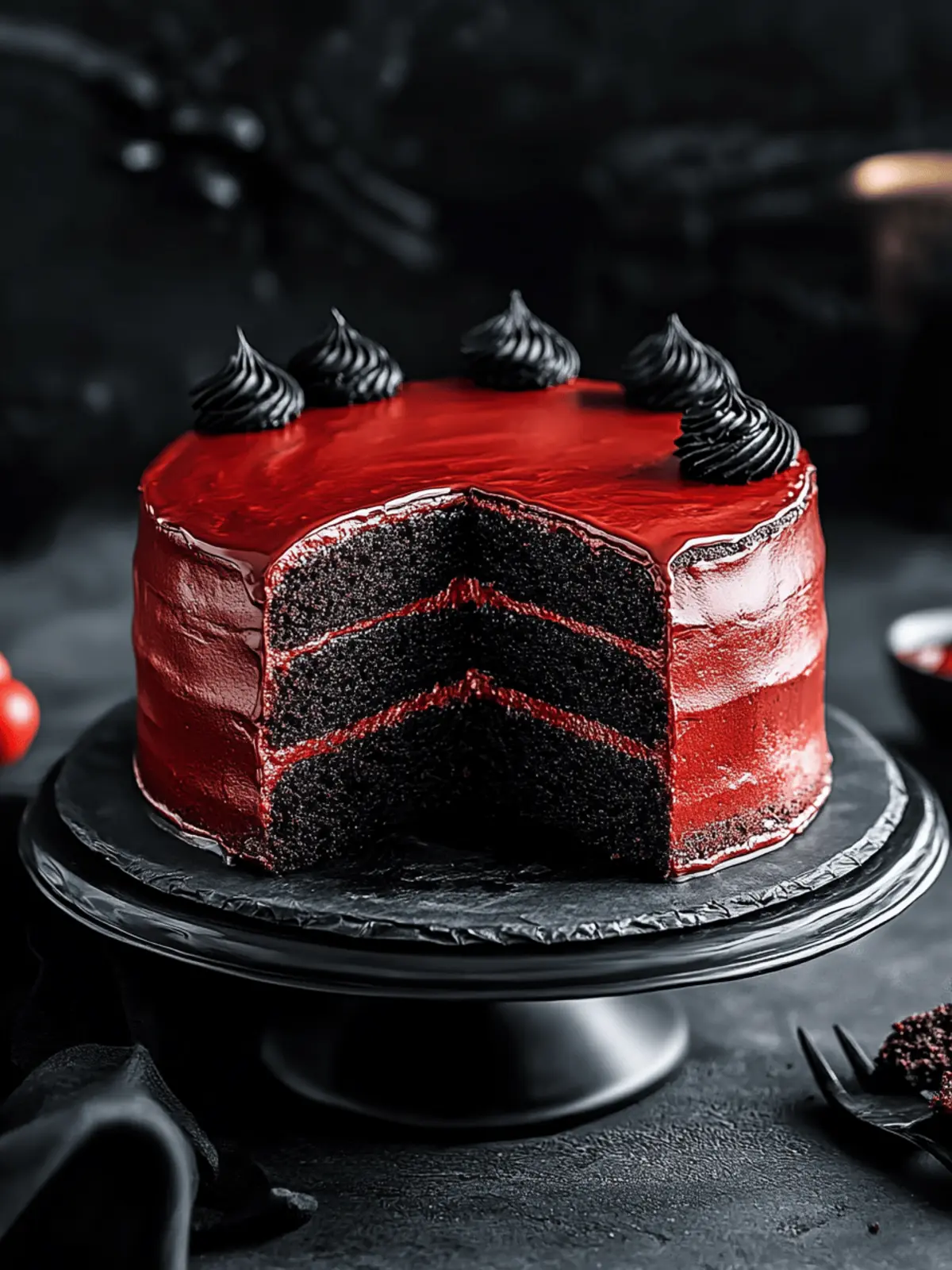 Decadent Black Velvet Cake with Fiery Red Icing Delight 5 Black Velvet Cake