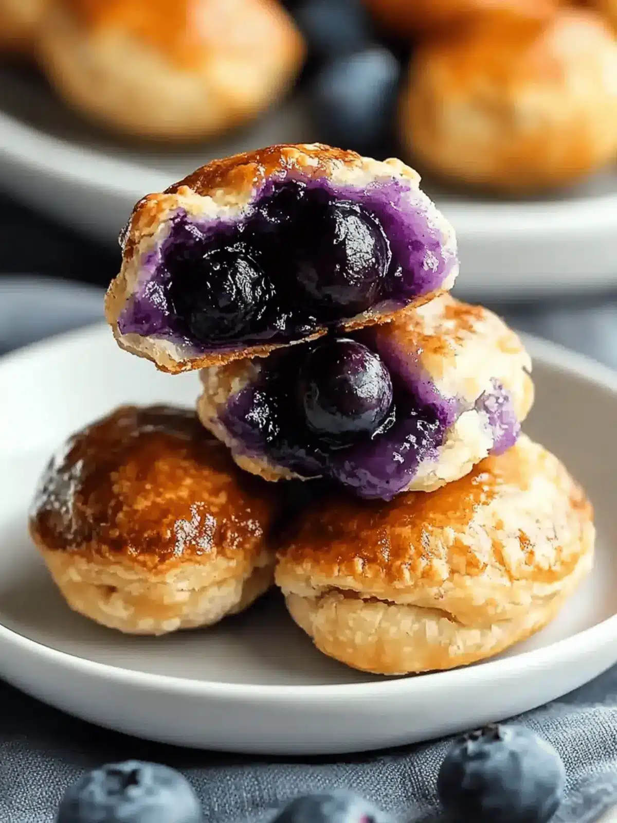 4 Ingredient Blueberry Pie Bombs