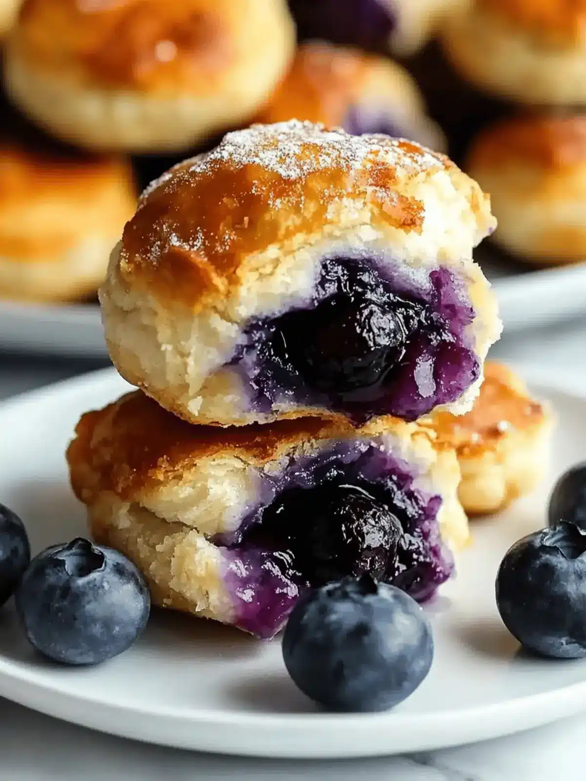 4 Ingredient Blueberry Pie Bombs