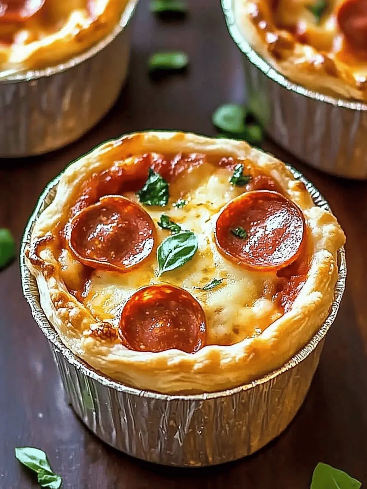 Mini Pizza Pot Pies