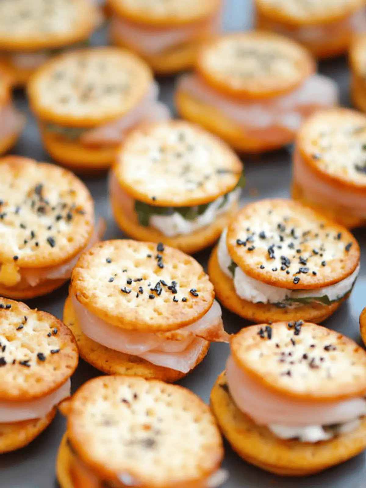 Ritz Cracker Party Sandwiches