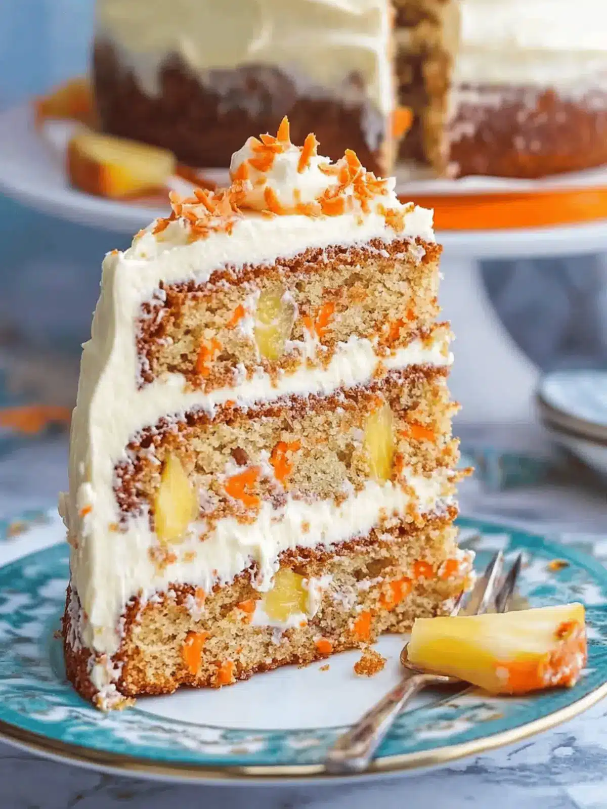Pineapple Carrot Cream Cake