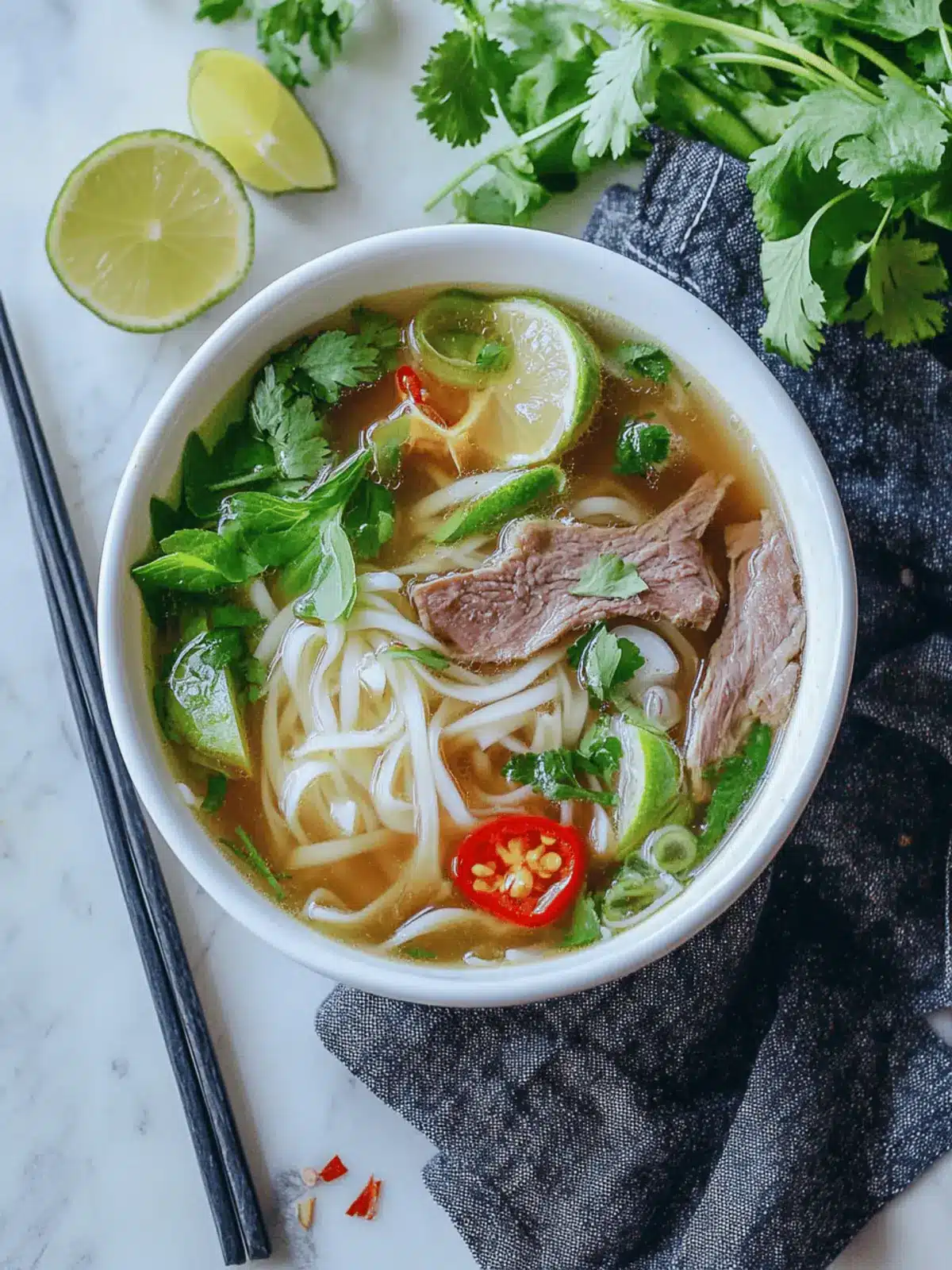 Pho (Vietnamese Noodle Soup)