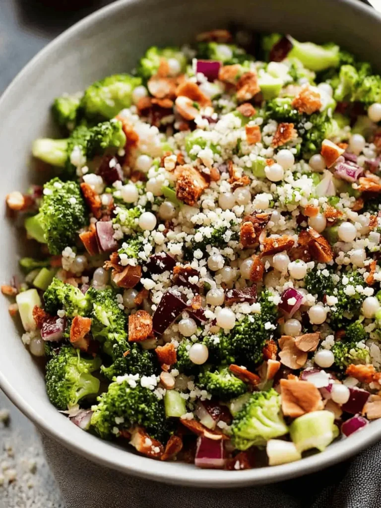 Broccoli Pearl Crunch Salad