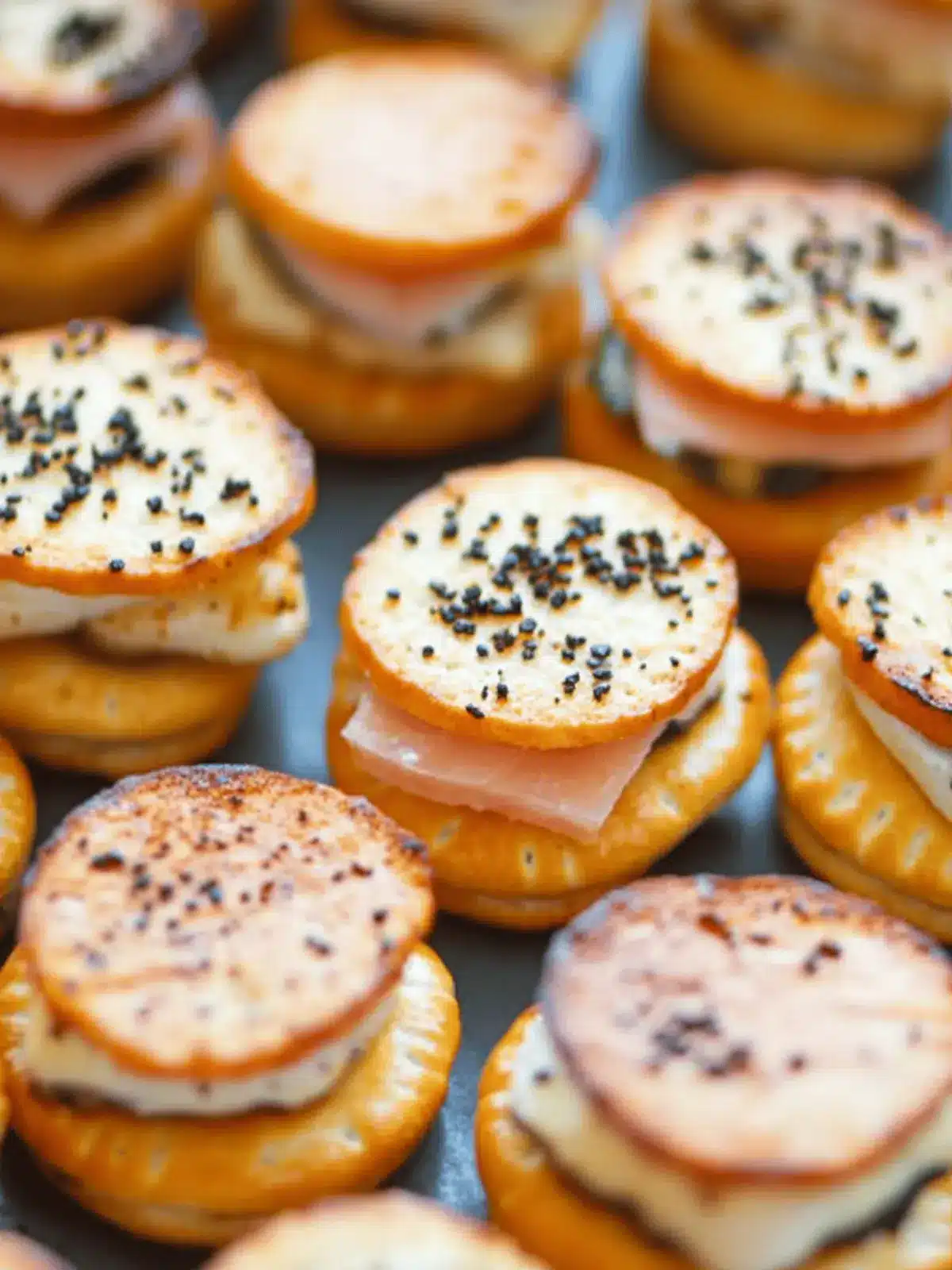Ritz Cracker Party Sandwiches