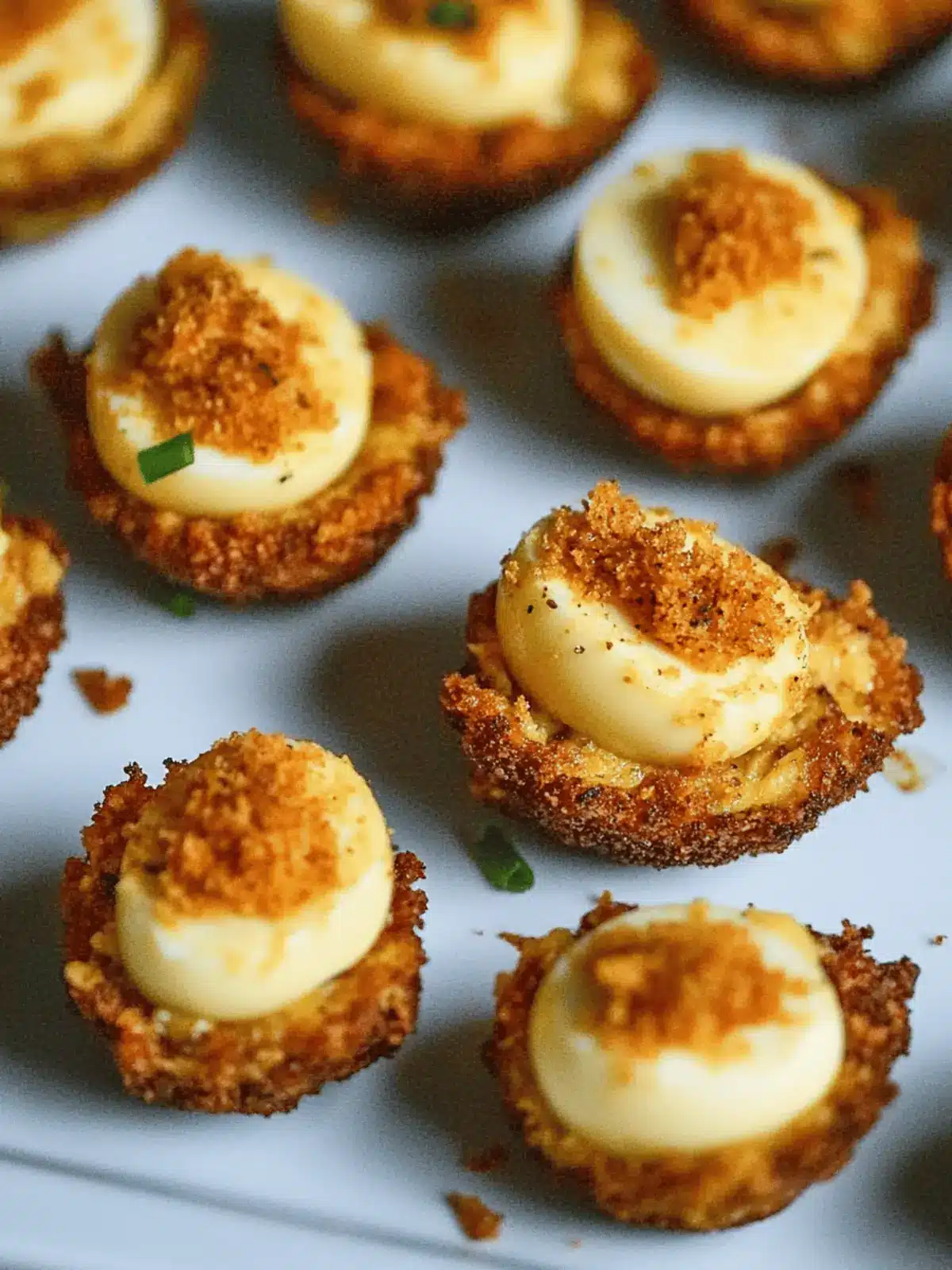 Cajun Style Fried Deviled Eggs
