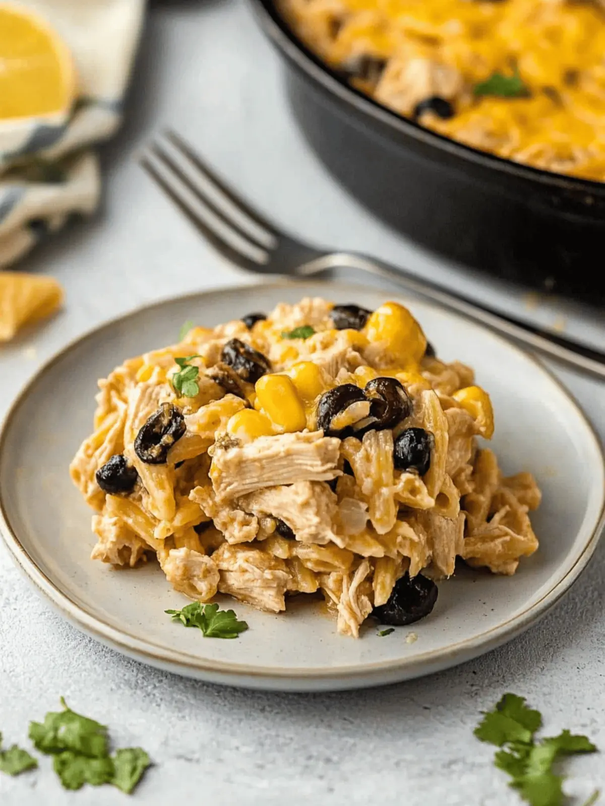 Fiesta Chicken Pasta Casserole