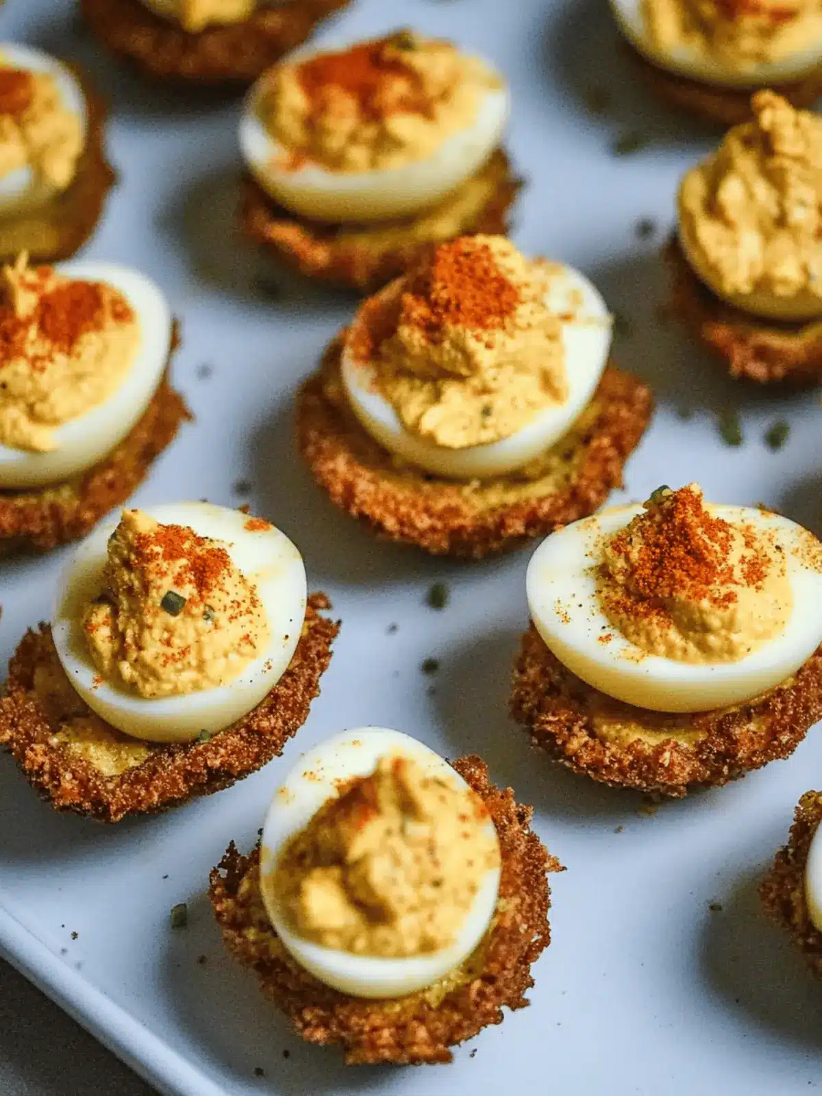Cajun Style Fried Deviled Eggs