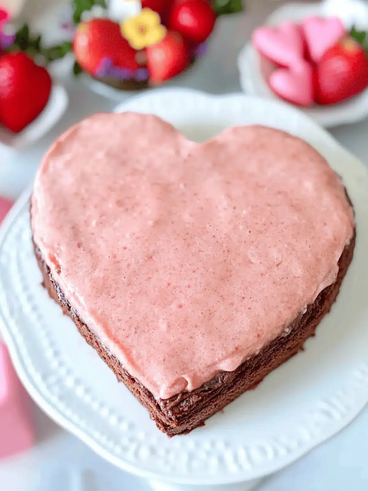 Strawberry Sweetheart Brownies