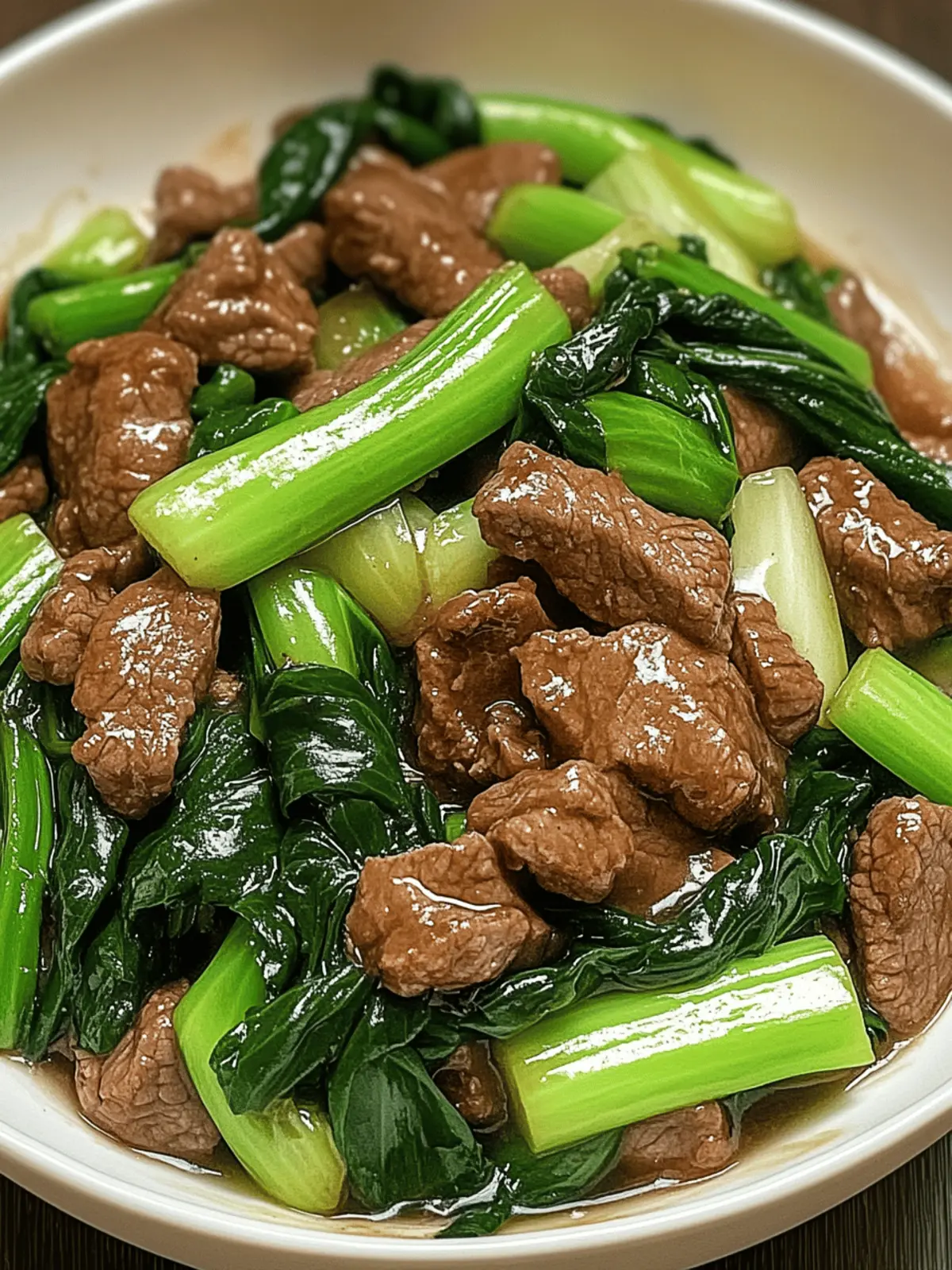 Bok Choy Stir-Fried Beef