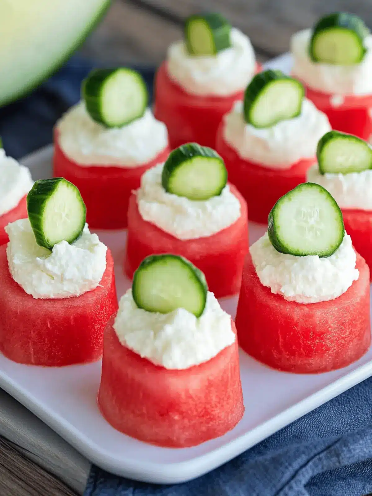 Summer Watermelon Goat Cheese Appetizer