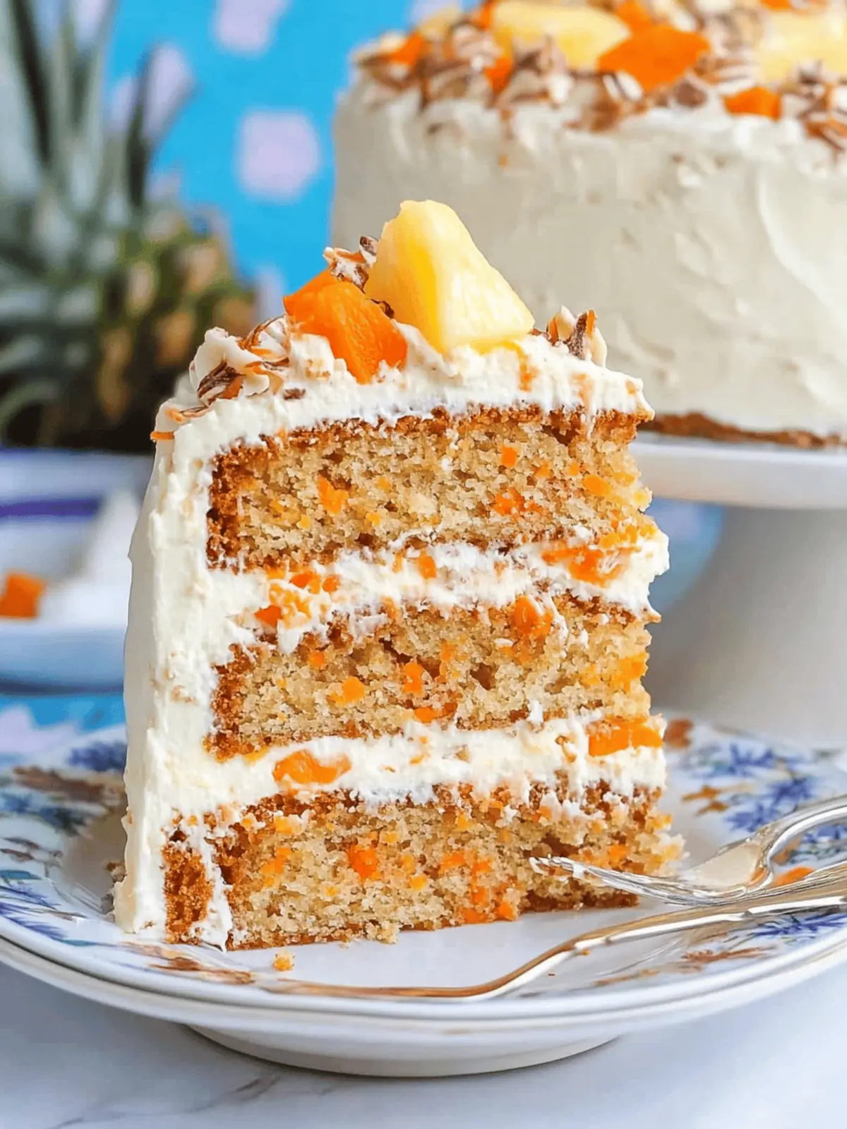 Pineapple Carrot Cream Cake