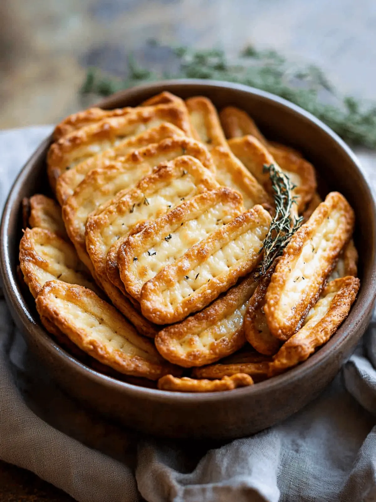 Homemade Cheese Crackers