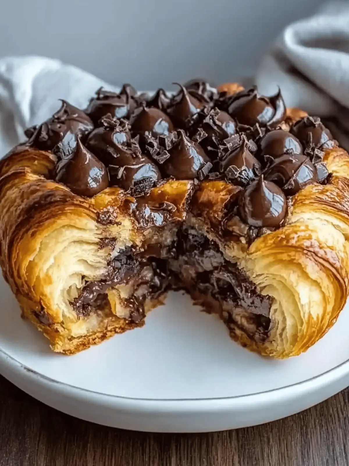 Decadent Chocolate Croissant Breakfast Bake