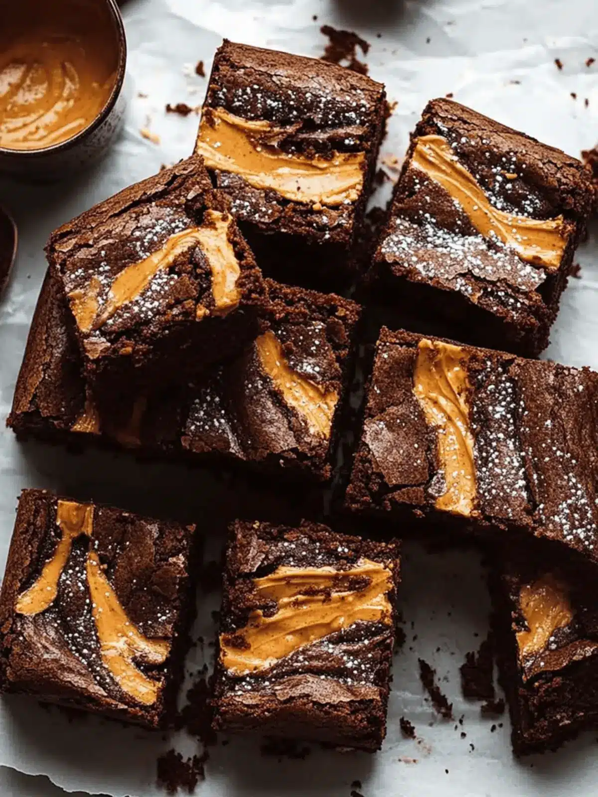 Peanut Butter Stuffed Brownies