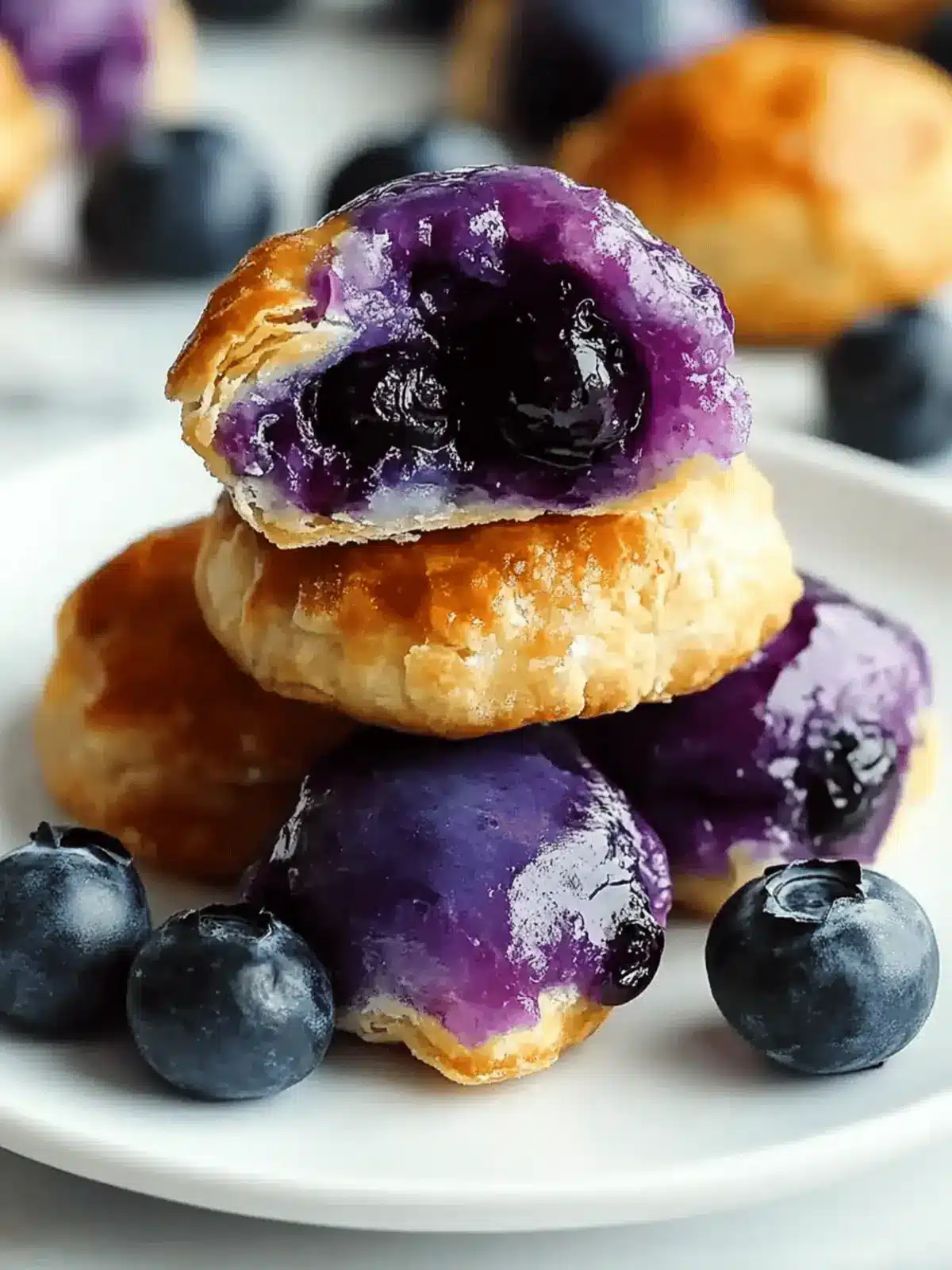 4 Ingredient Blueberry Pie Bombs