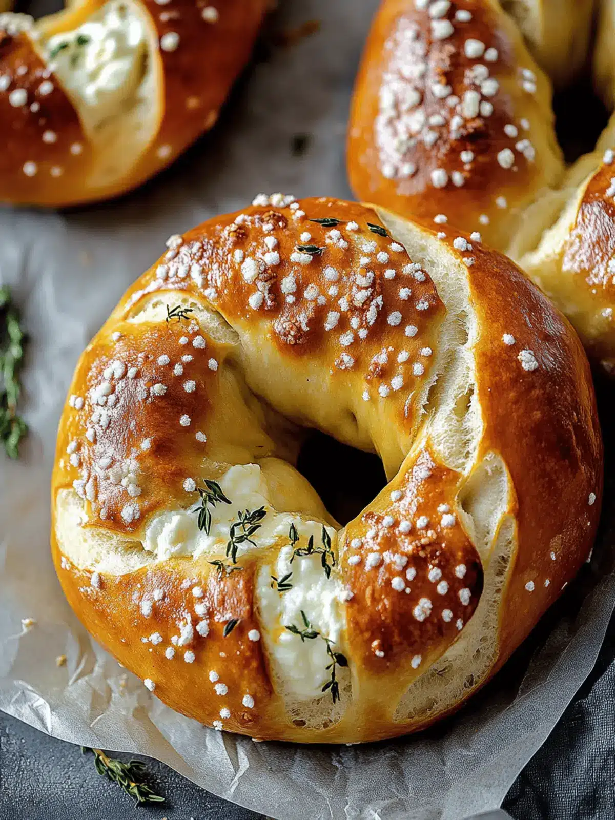 Mozzarella Stuffed Soft Pretzels
