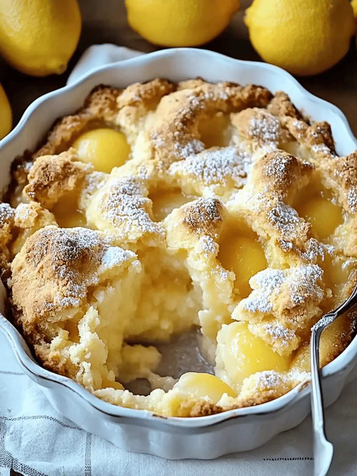 Magic Lemon Cobbler