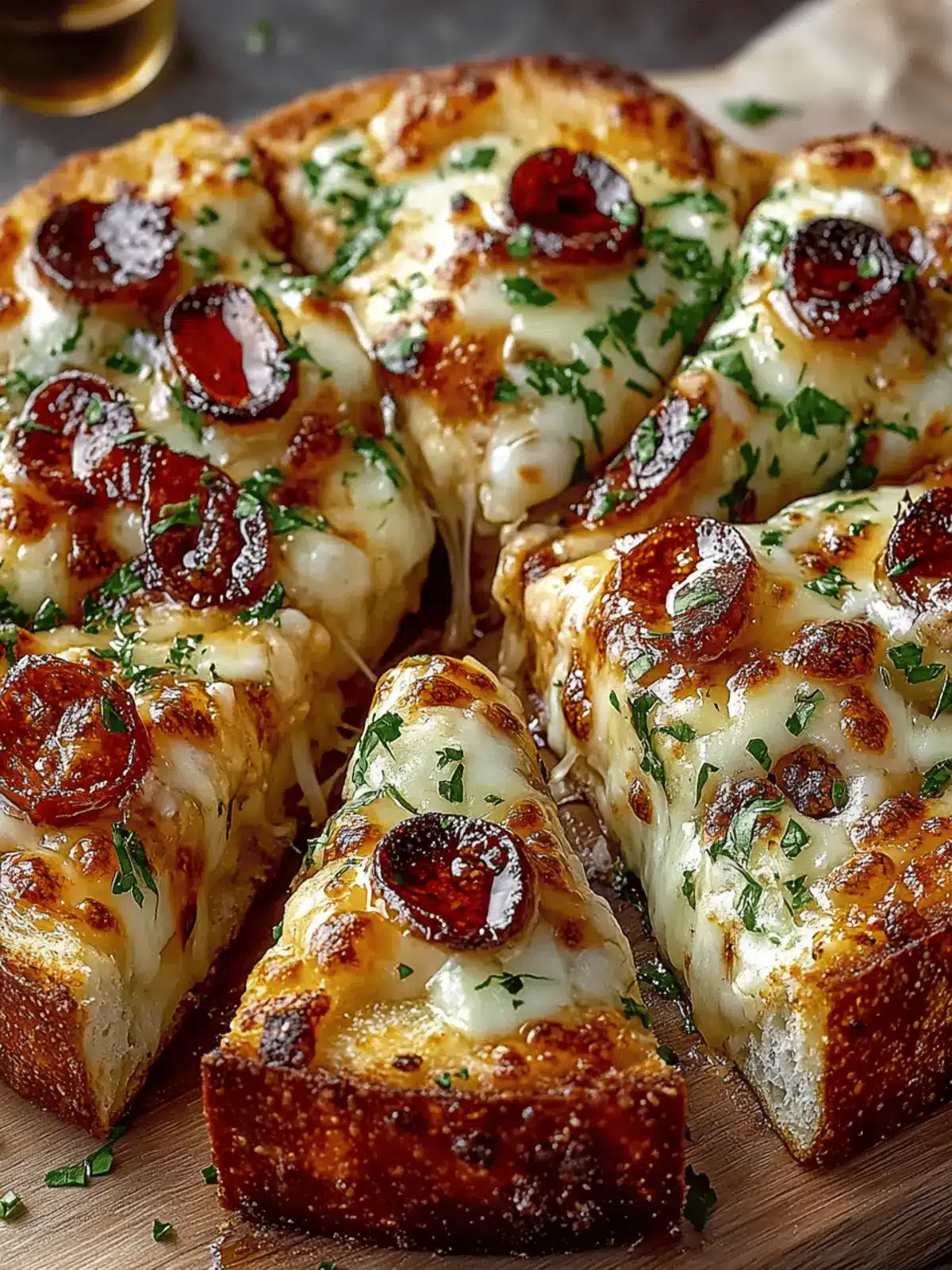 Hot Honey Garlic Bread Pizza