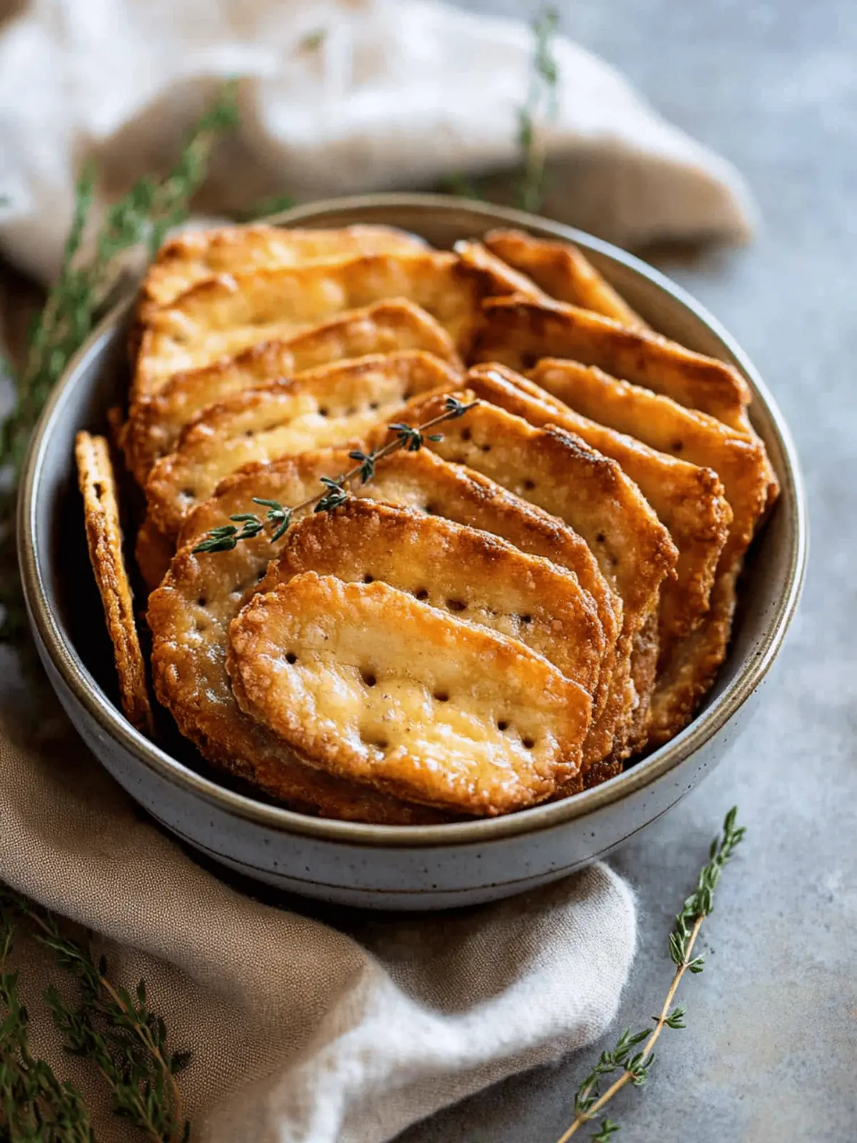 Homemade Cheese Crackers