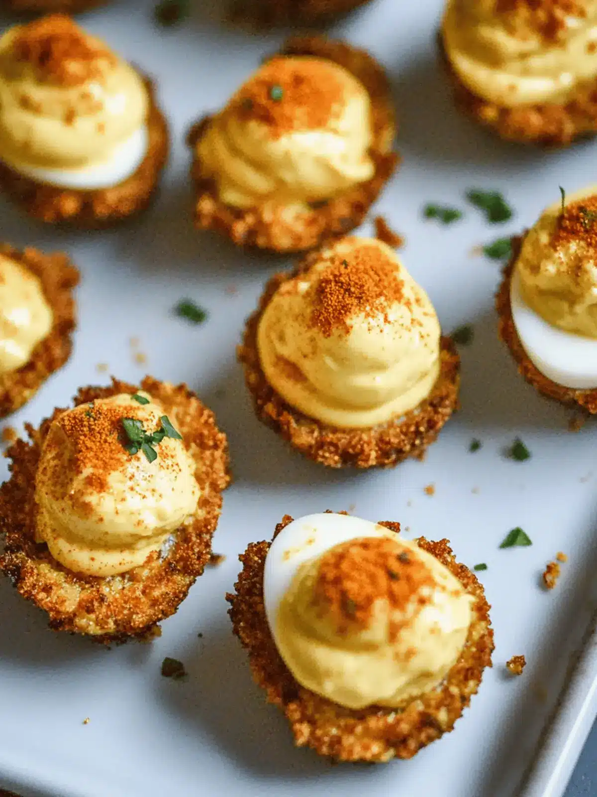 Cajun Style Fried Deviled Eggs