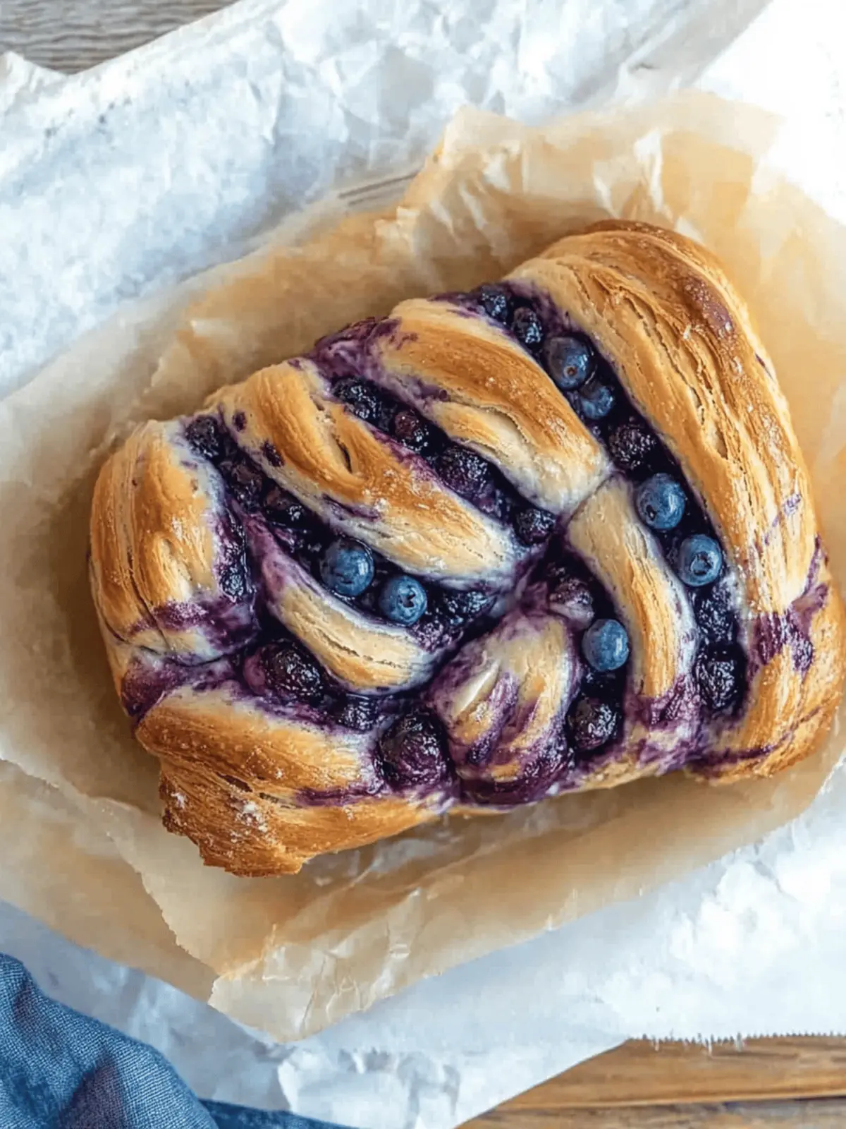 Blueberry Cream Cheese Babka