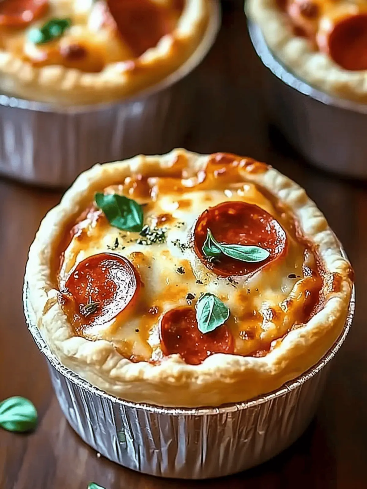 Mini Pizza Pot Pies
