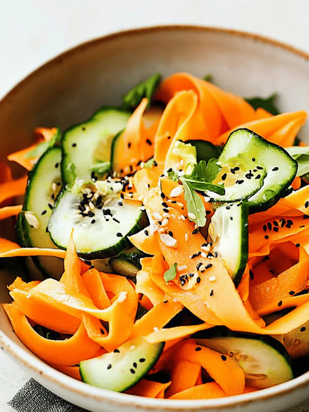 Easy Carrot and Cucumber Ribbon Salad – A Delicious, Fresh Treat